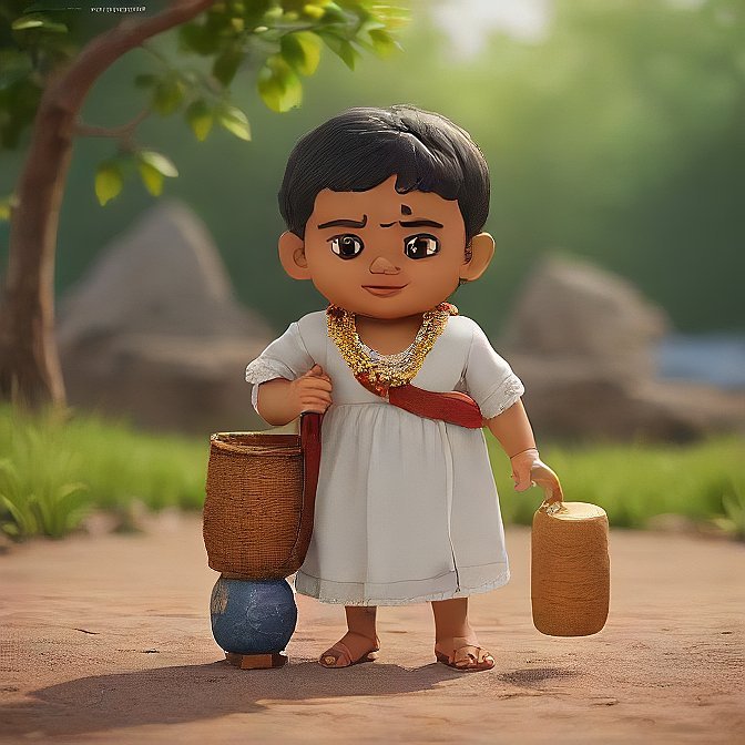 3D cartoon character art